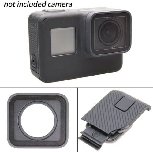 Side Door Cover UV Filter Lens Camera Frame Repair Replacement Accessory Port Protector Waterproof For GOPRO Hero 5 6 Black #920