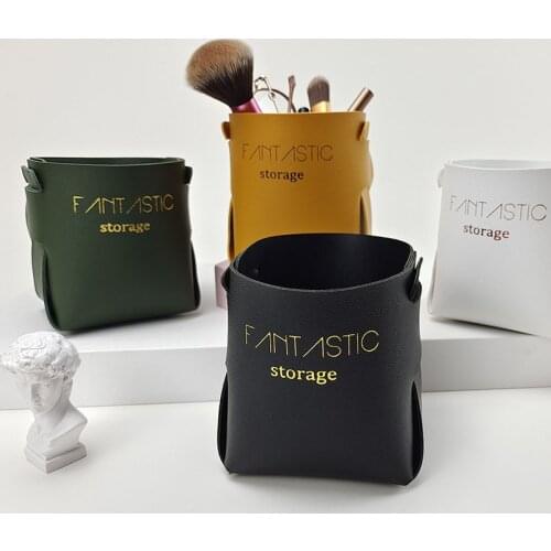 Household Goods Creative Pen Container Desktop Storage Box Makeup Brush Lipstick Finishing Basket