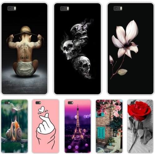 For Coque Huawei P8 Lite 2016 5.0'' Case Silicone TPU Cover 3D Cat Bag For Huawei Ascend P8 Lite 2015 P8Lite ALE-L21 Phone Cases