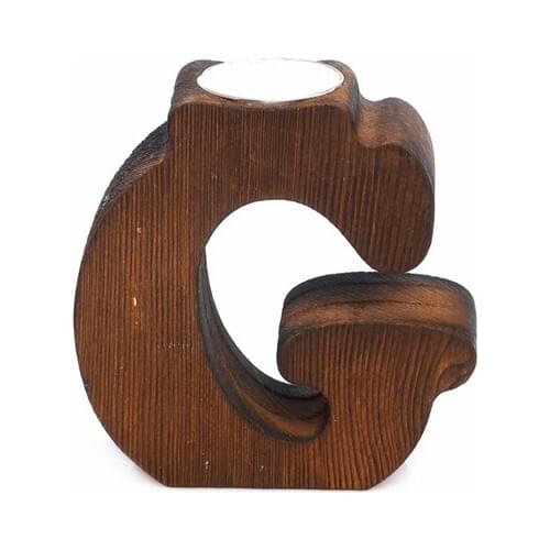 Pony Bed Wood Decorative ORK Letter Candle holder