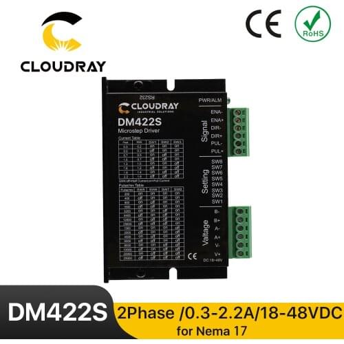 2-Phase Stepper Motor Driver DM422S Supply Voltage 18-48VDC Output 0.3-2.2A Current for 42 stepper motor Nema17