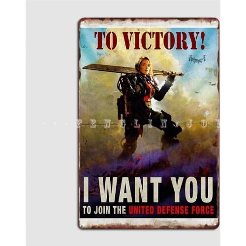 To Victory Angel Of Verdun Inspired Metal Sign Retro Garage Decoration Wall Wall Mural Tin Sign Posters