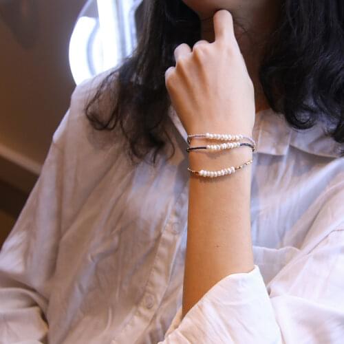 KELITCH Pearl Bracelets Natural Wrap Handmade Charm Shell Seed Beaded Strand Bracelets String Friendship Jewelry for Women gift