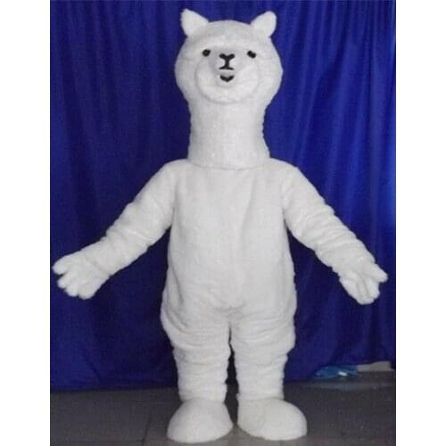 Halloween Alpaca Mascot Costume Suit Advertising Cosplay Party Game Adult Outfit Birthday Cartoon Character Mascot Costume Gift