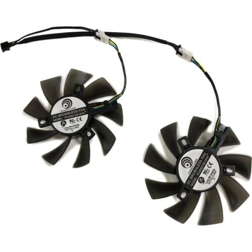 85MM PLD09210S12HH GPU Alternative Cooler Fan For GIGABYTE AORUS GTX1070Ti 1060 GTX1050 RX580 570 480 470 Graphics Card Cooling