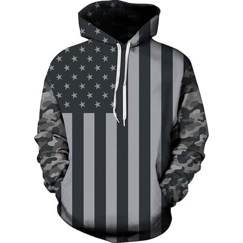 Fashion printing USA Flag Hoodies Men/women 3d Sweatshirts Print Striped Stars America Flag Hooded Hoodies Tracksuits Pullover