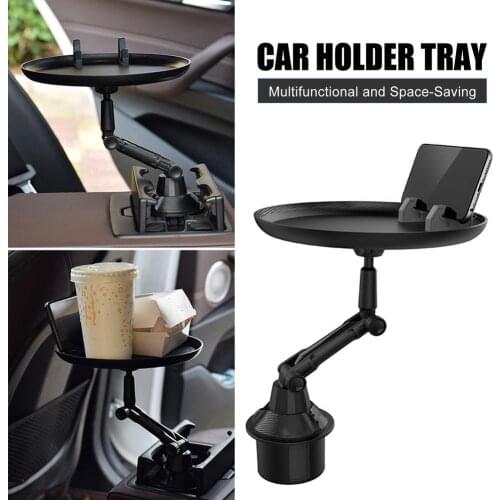 Holder Tray For Universal SUV Truck Car Cup Holder Mount Stand For Cellphone Mobile Phone Meal Snack Drink Car Food Tray