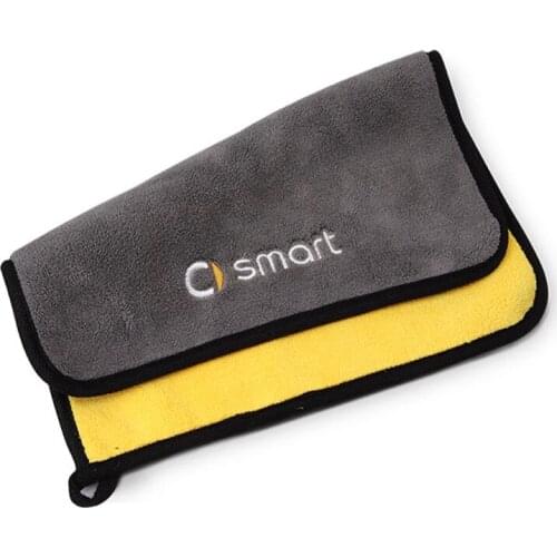 Car Wash Microfiber Towel For Smart Fortwo Forfour 453 451 Crossblade City Cabrio City-Coupe Roadster Car Cleaning Drying Cloth