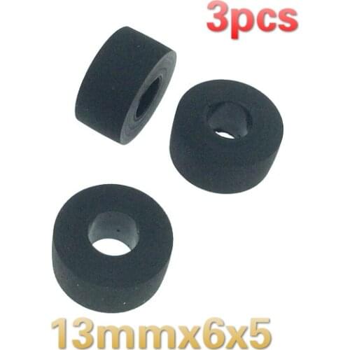 3PCS 13mmx6x5 for Sharp 700/777/800 wheel belt pulley rubber audio recorder cassette deck pinch roller tape Stereo player
