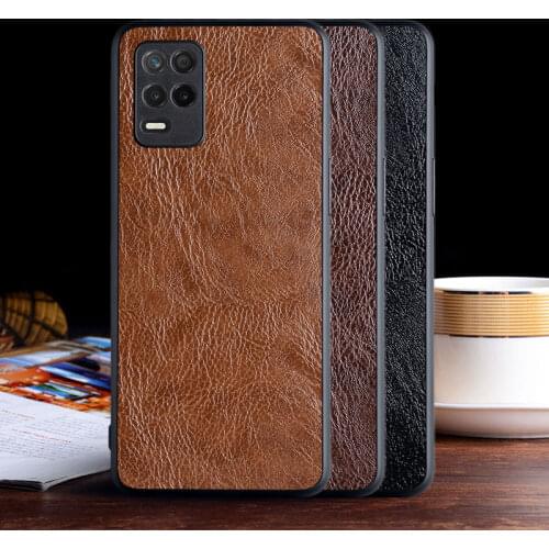 Luxurious leather case for Oppo Realme 8 Pro 5G 4G with Business design ,TPU+PC 2in1 material cover for Realme 8 5G 4G case