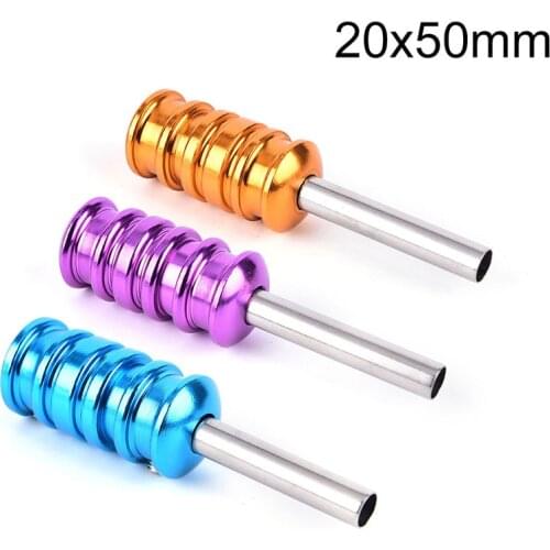 Tattoo Machine Colorful Aluminum Alloy Handle Grip Tube Tip With Back Stem