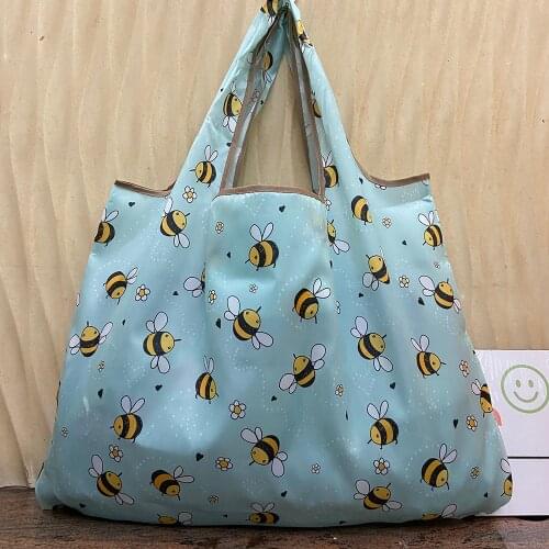 Large reusable handbag folding shopping bag tear resistant Handbag Shoulder Bag environmental protection Shopper bag lady