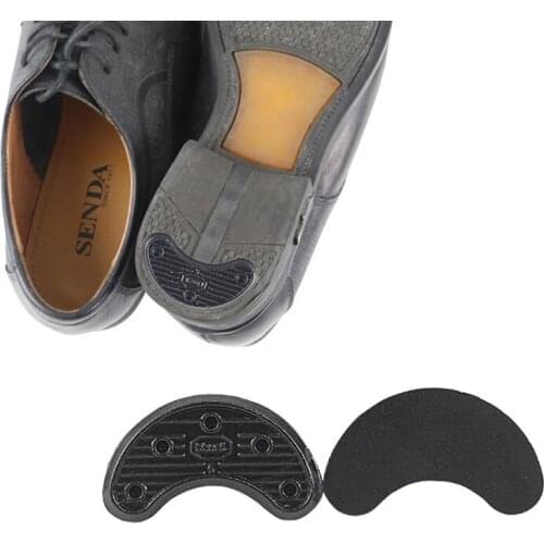 Shoe/Foot Care 1Pair Black Shoes Heel Sole Sticker Anti-Wear Heel Liner Non Slip Rubber Shoes Heels Guard Stickers