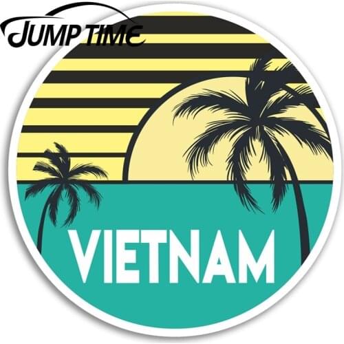 Jump Time for Vietnam Vinyl Stickers Asia Cool Travel Sticker Laptop Luggage Decal Rear Windshield Waterproof Car Accessories