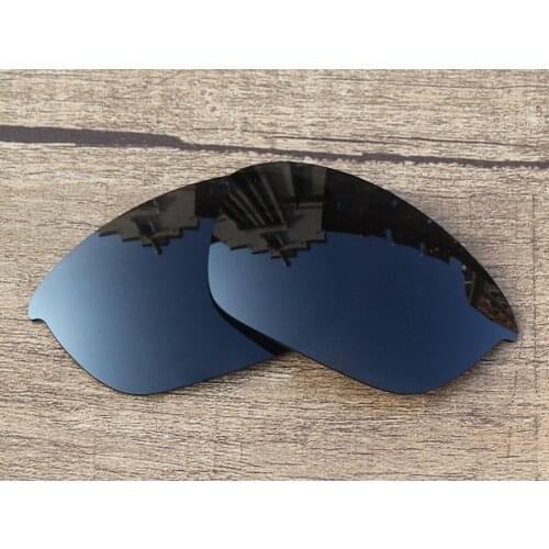 Vonxyz Stealth Black Polycarbonate Replacement Lenses for-Oakley Half Jacket 2.0 Frame