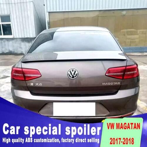 Rear trunk wins spoilers for 2017 to up Volkswagen VW passat Magotan strong 3M tape streamline high quality spoiler by primer
