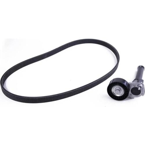 06J903133A OE AC V-Ribbed Belt + Belt Tensioner Pulley For V-W Golf G TI Eos CC AU-DI S3 1.8T 2.0T 06J260849D 06J260849E