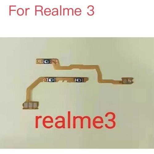 1PCS For Realme 3 Realme3 Power Volume Button Flex Cable Side Key Switch ON OFF Control Button Repair Part