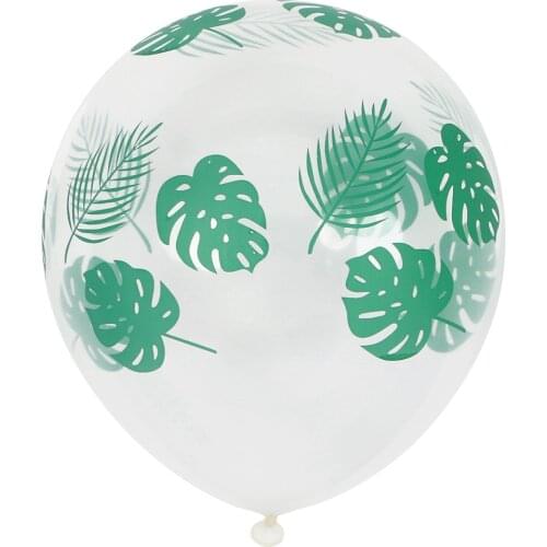 10pcs 12 inch transparent turtle back leaf latex balloon children floating air ball children birthday party decoration balloons