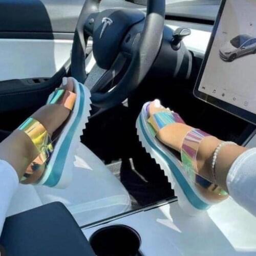 2021 Fashion Women Comfortable Cool Platform Sandals Open Toe Beach Summer Ytmtloy Sadalias Femininas Buckle Strap