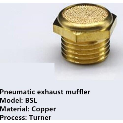 4-5pcs/lot Exhaust Muffler BSL-M5/01/02/03/04 Pneumatic Connector Solenoid Valve Fittings