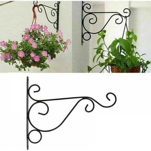 80%HOTHanging Plants Bracket Exquisite Garden Decor Portable European Style Flower Pot Wall Planter for Balcony