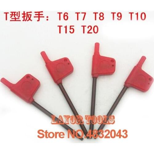 Free shipping 10P screwdriver screwdriver inner six angle wrench T9 small red flower type wrench