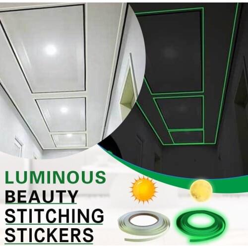 Colorful Glow Tape Self-adhesive Sticker Removable Luminous Tape Fluorescent Glowing Dark Striking Night Luminous Tape #50g