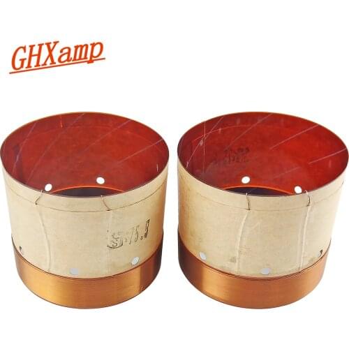 GHXAMP 75.5mm Bass Speaker Voice Coil KSV Round Wire 75.5 Core 8ohm Woofer Cail Repair Subwoofer Speaker Accessories Diy 2pcs