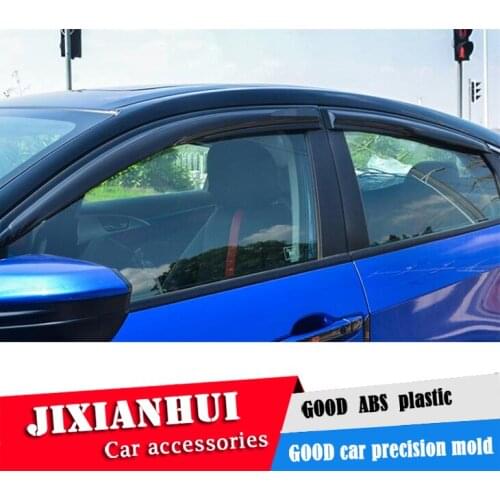 For Honda civic Window Visor For Honda civic 2016-2018 Vent Shades Sun Rain Deflector Guard 4PCS/SET Car Styling