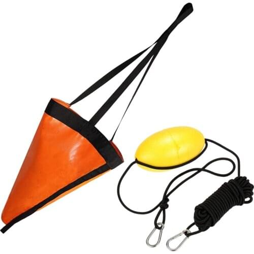 Drift Sock Anchor Sea Boat Anchor Drogue with Kayak Tow Rope Harness Kit for Lake River Ocean Anchoring Trolling Bag