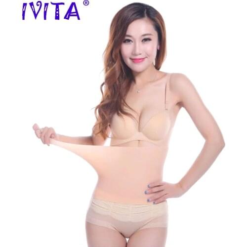 IVITA 100% Silicone Body-hugging Girdle Trim Waist Belt Suitable For Woman Shaped Perfect Belly And Shaped Sexy Hip Fashion Gift
