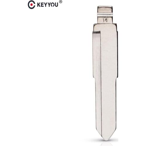 KEYYOU KD#14 KD Remote Uncut Blank Metal Blade Type #14 for Isuzu For Mazda Replacement Car Key Blade