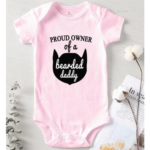 Jumpsuit Kids Autumn Newborn Boy Winter Clothes Girl Outfit Babys Undershirts Printing Bearded Daddy Clothing for Babies