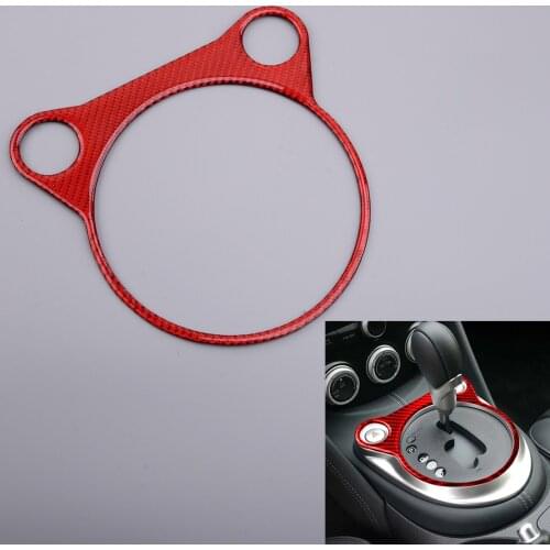 Red Console Gear Shift Panel Cover Trim Frame Fit For Nissan 370Z 2009 2010 2011 2012 2013 2014 2015 2016 2017 2018 2019 2020