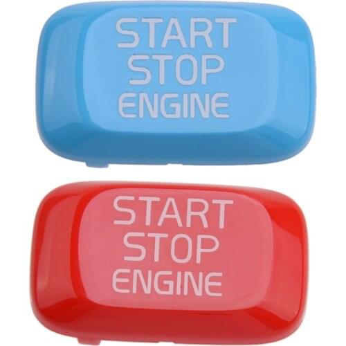 Car Auto Engine Start Stop Button Cover fit for Volvo V40 V60 S60 Blue Red Accessories
