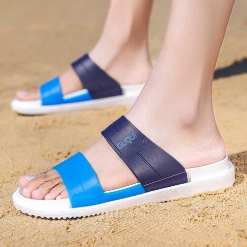 Summer Men Women Slippers Casual Indoor Home Slides Loafers Outdoor Quick Dry Massage Clogs Couple Garden Shoes Beach Sandals 45