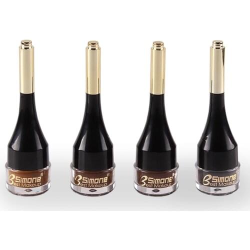 Hot Women Makeup Eyebrow Gel Black Coffee Gray Color Eye Brow Tattoo Eyebrow Gel Long-lasting Cosmetics Pigment Brow Brush TSLM1