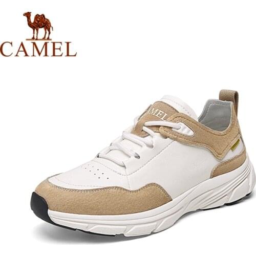 CAMEL Men Shoes New Breathable Comfortable Walking Shoes Mens Jogging Shoes Outdoor Sports Casual Shoes Non-slip Lace Up Shoes