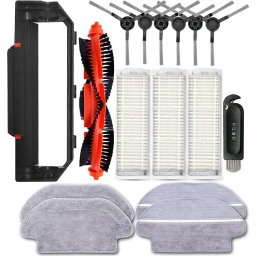 Main Brush Hepa Filter Side Brush Mop Cloth for Xiaomi Mijia STYJ02YM for Conga 3490