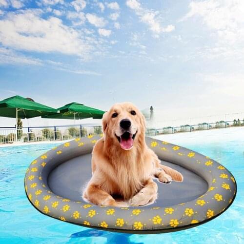 Pet Dog Pool Float Pet Water Toy Pool Float Swimming Pool Floating Row Bed Inflatable Beach Toy For Dog Cat