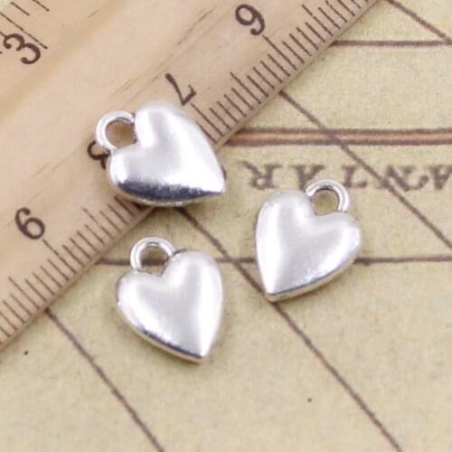 20pcs Charms Heart 14x20mm Tibetan Silver Color Pendants Antique Jewelry Making DIY Handmade Craft