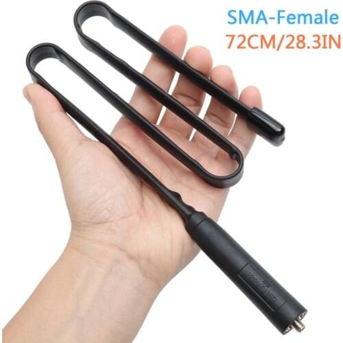 72CM CS Tactical Antenna SMA-Female Dual Band VHF UHF 144/430Mhz Foldable For Walkie Talkie Baofeng UV-5R UV-82 UV5R BF-888S