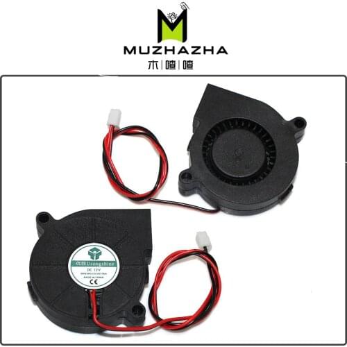3D printer Fan 5015 Air blower 5V 12V 24V Ultra-quiet Oil Bearing about 7500 RPM Turbo Small Fan For 3D Printer