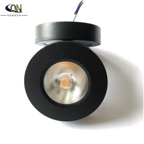 85-265V Input 5W/7W//10W/12W LED Surface Mounted Ceiling Lamp Foldable 360 Degree Rotatable COB Spotlight Rail Track Lighting