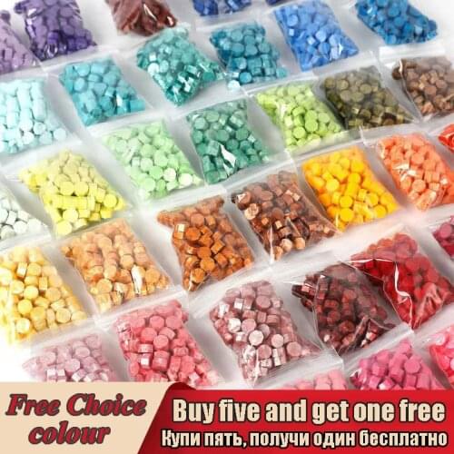 100pcs/set Sealing Wax Beads Retro Octagon Wax Seal Stamp Beaded Waxes Wedding Vintage Craft Supplies Decor Card Making Tools