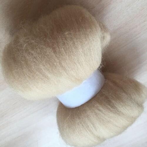 WFPFBEC Z16 DIY fun doll needlework 100% merino Wool Fibre Wool Roving For Needle Felting 50G 100G