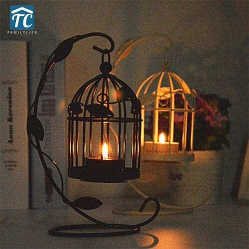 WITFAMILY Decorative Cage Candlesticks