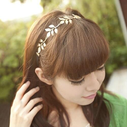 Women Metal Leaves Hair Bands Hair Accessories Hair Chain HairBands New Jewelry Wholesale