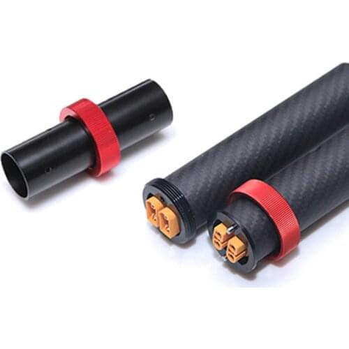 1Set D25mm D30mm Carbon Tube Quick Release Fitting/Folding Arm+Dedicated Plug Quick-release Assembly Pipe Clamp Clip fr RC Drone